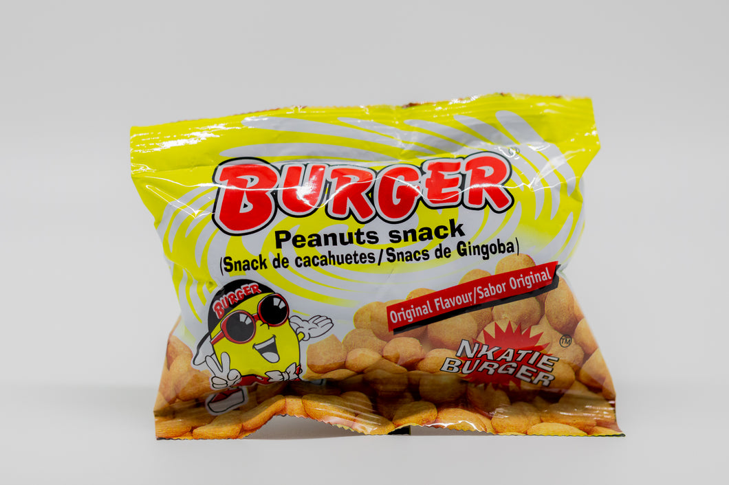 burger peanut snack