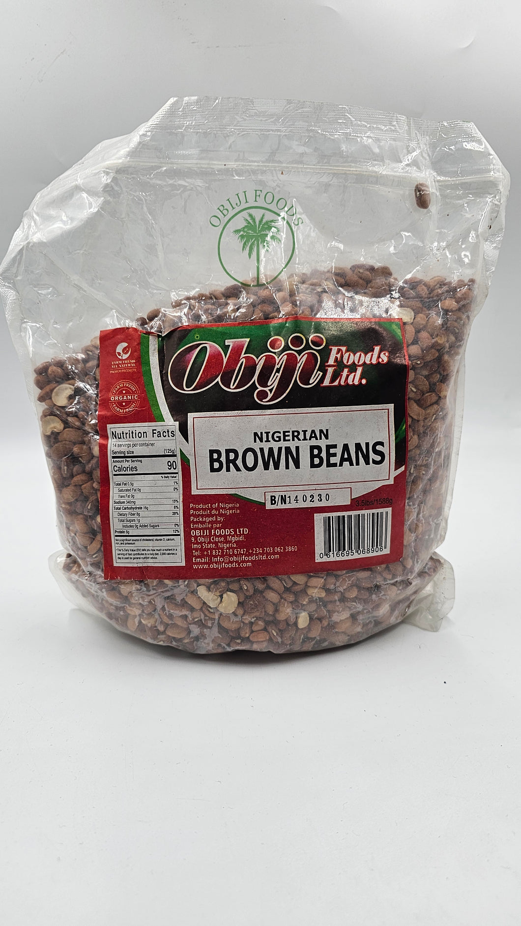 Haricots bruns Obiji 5lbs