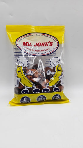 Chips de bananes plantain mûres et sucrées par M. John