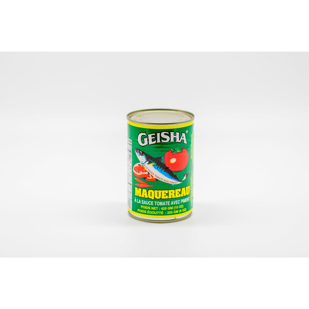 Geisha Mackerel in Tomato 15 oz (large) - OsiAfrik
